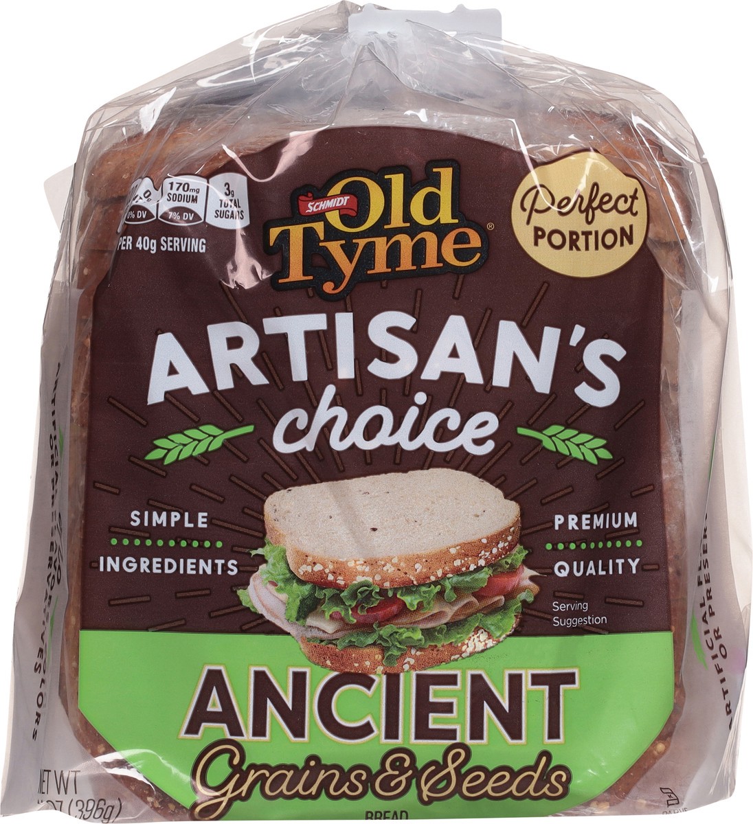 slide 13 of 15, Old Tyme Artisan's Choice Ancient Grains & Seed Bread 14 oz, 14 oz