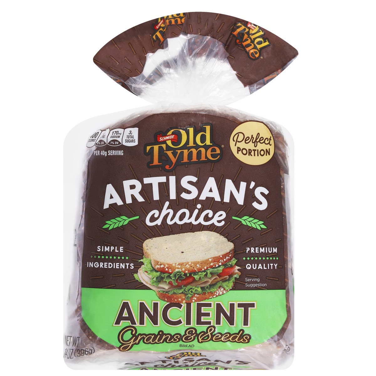 slide 1 of 15, Old Tyme Artisan's Choice Ancient Grains & Seed Bread 14 oz, 14 oz