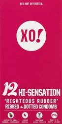 XO! Hi-Sensation Condoms - 12 ea