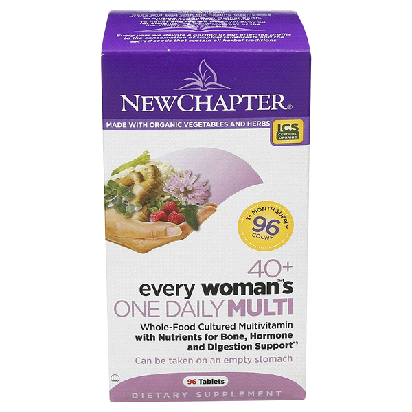 slide 1 of 1, New Chapter 40+ Every Woman Multivitamin Tablets, 1 ct