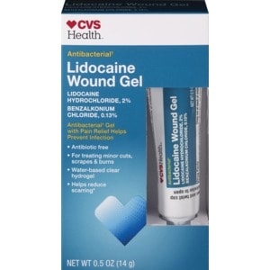 slide 1 of 1, Cvs Health Antibacterial Lidocaine Wound Gel, .5 Oz, 0.5 oz