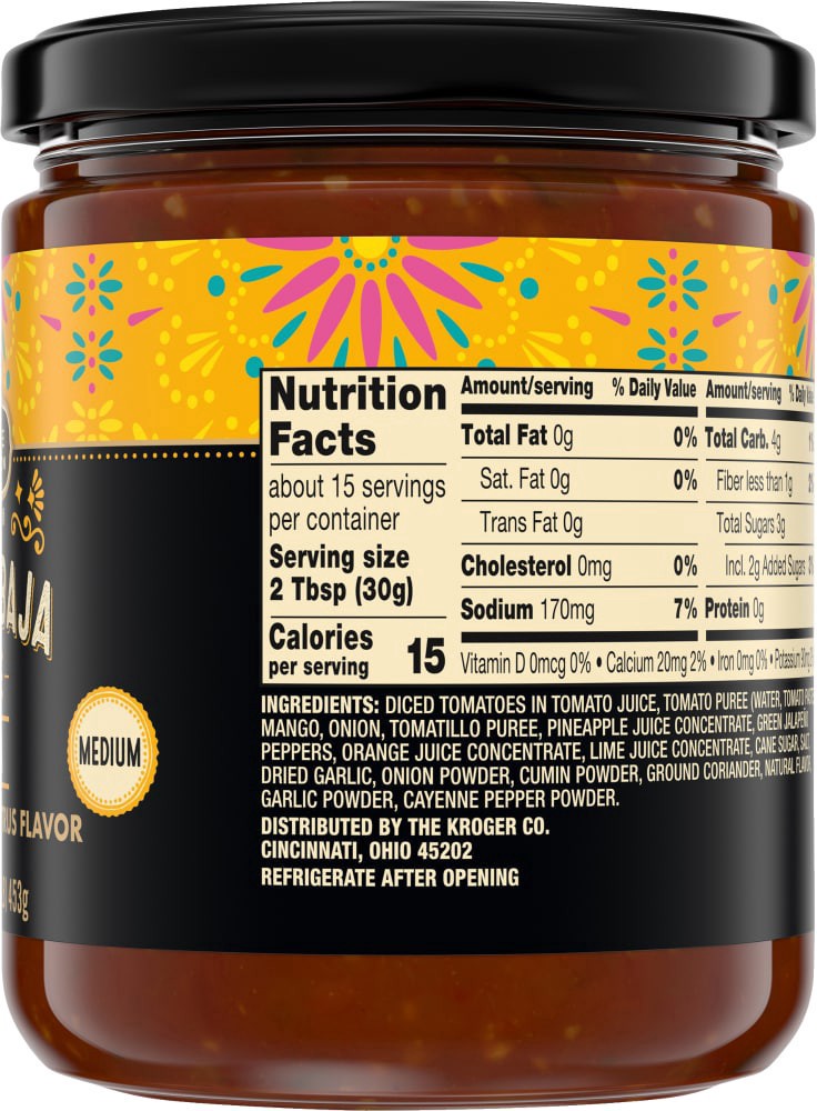 slide 2 of 4, Private Selection Mango Baja Style Medium Salsa, 16 oz