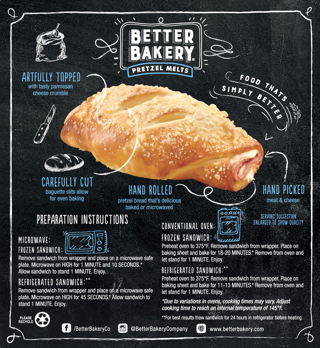 slide 6 of 9, Better Bakery Turkey & Provolone Pretzel Melts, 255.15 g