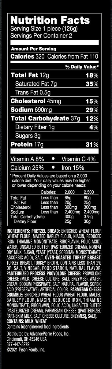 slide 8 of 9, Better Bakery Turkey & Provolone Pretzel Melts, 255.15 g