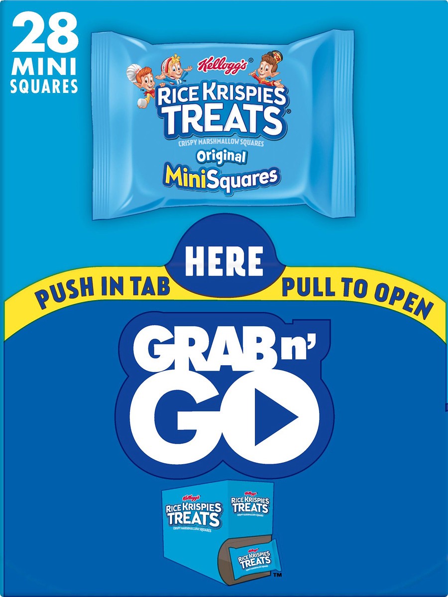 slide 2 of 10, Rice Krispies Treats Kellogg's Rice Krispies Treats Mini Marshmallow Snack Bars, Original, 10.9 oz, 28 Count, 11.2 oz