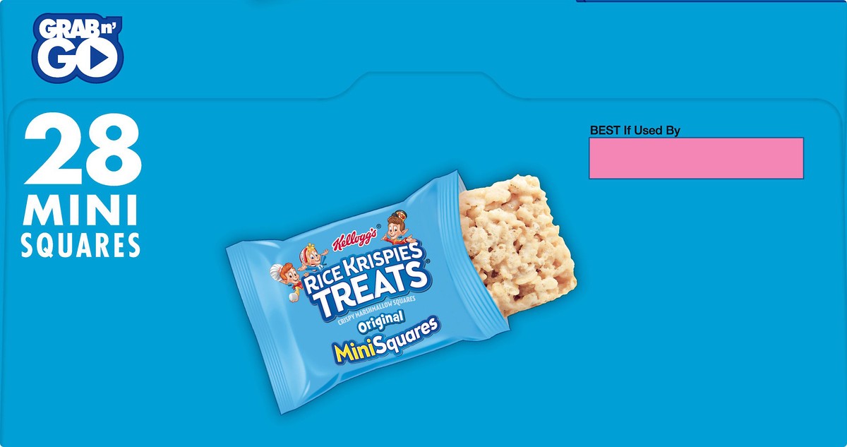 slide 4 of 10, Rice Krispies Treats Kellogg's Rice Krispies Treats Mini Marshmallow Snack Bars, Original, 10.9 oz, 28 Count, 11.2 oz