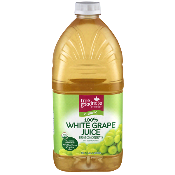 slide 1 of 1, True Goodness Organic 100% White Grape Juice, 64 fl oz