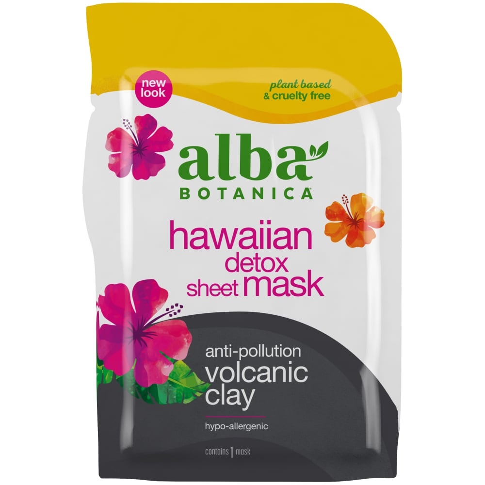 slide 1 of 1, Alba Botanica Hawaiian Detox Sheet Mask, 1 ct