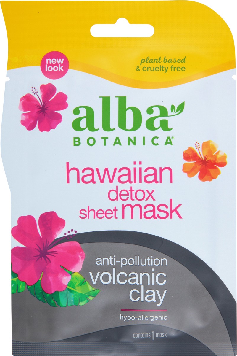 slide 7 of 7, Alba Botanica Hawaiian Sheet Mask Detox, 1 ct