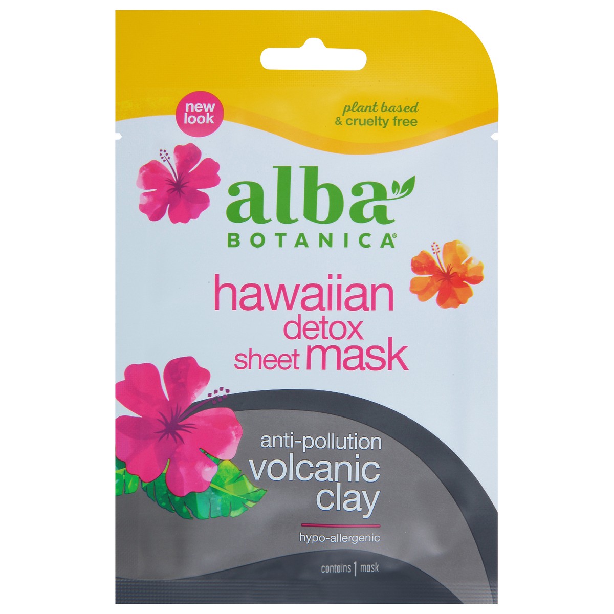 slide 1 of 7, Alba Botanica Hawaiian Sheet Mask Detox, 1 ct