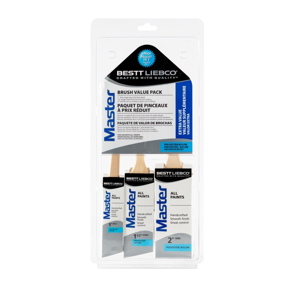 slide 1 of 1, Bestt Liebco - Paint Brush Set 2", 1 ct