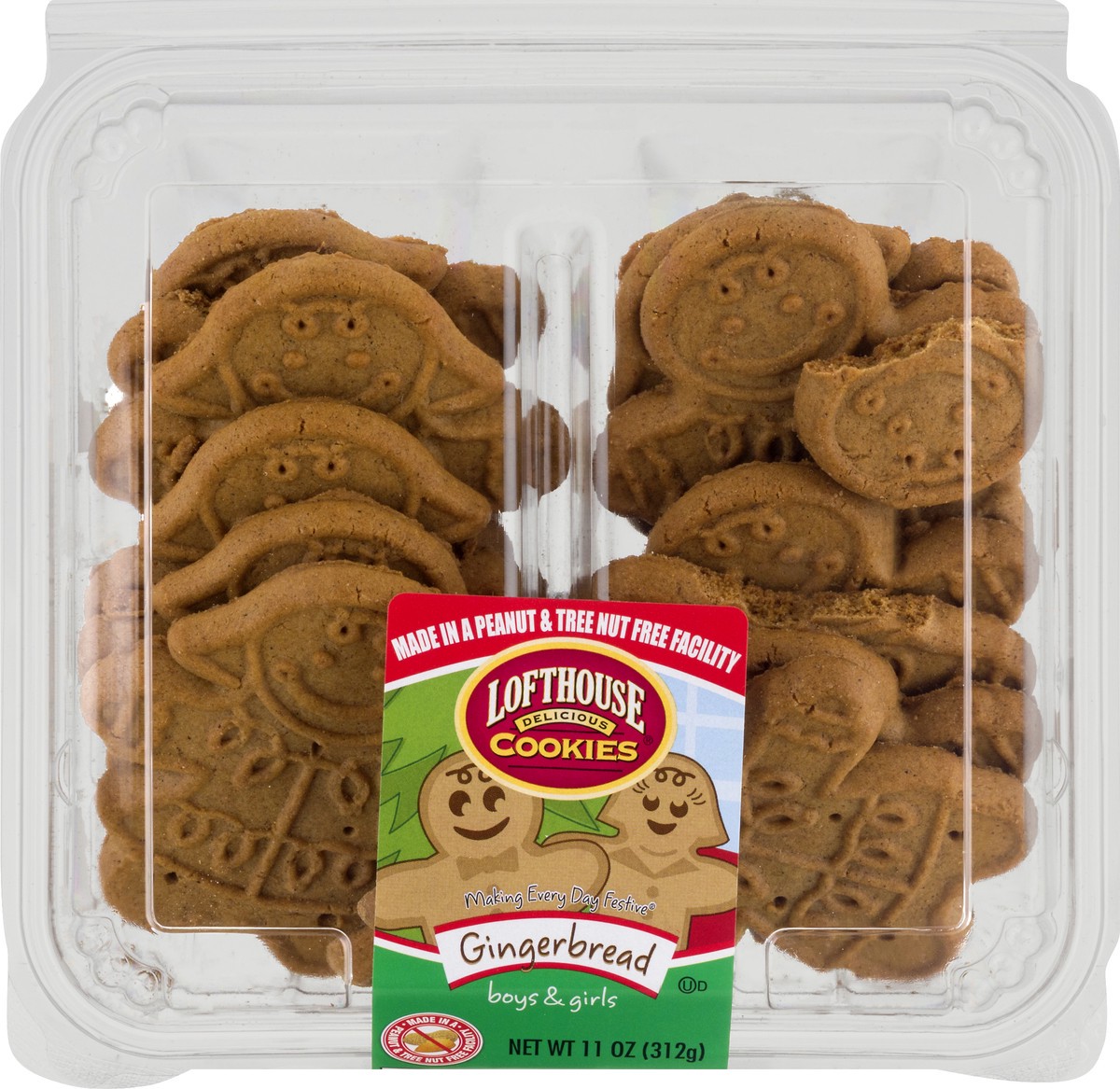 slide 1 of 9, Lofthouse Gingerbread Cookies, 11 oz