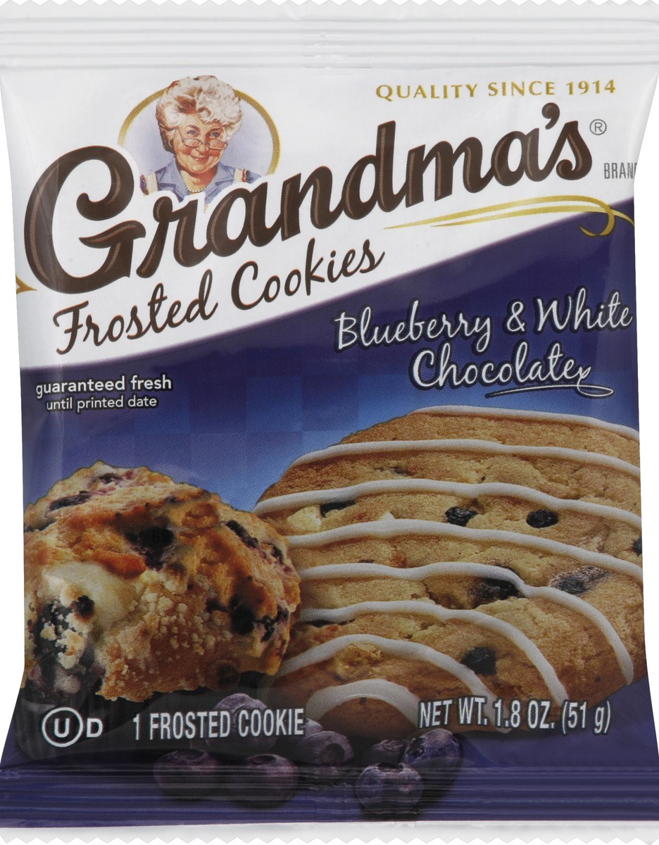 slide 5 of 5, Grandma's Blueberry & White Chocolate Frosted Cookie, 1.8 oz