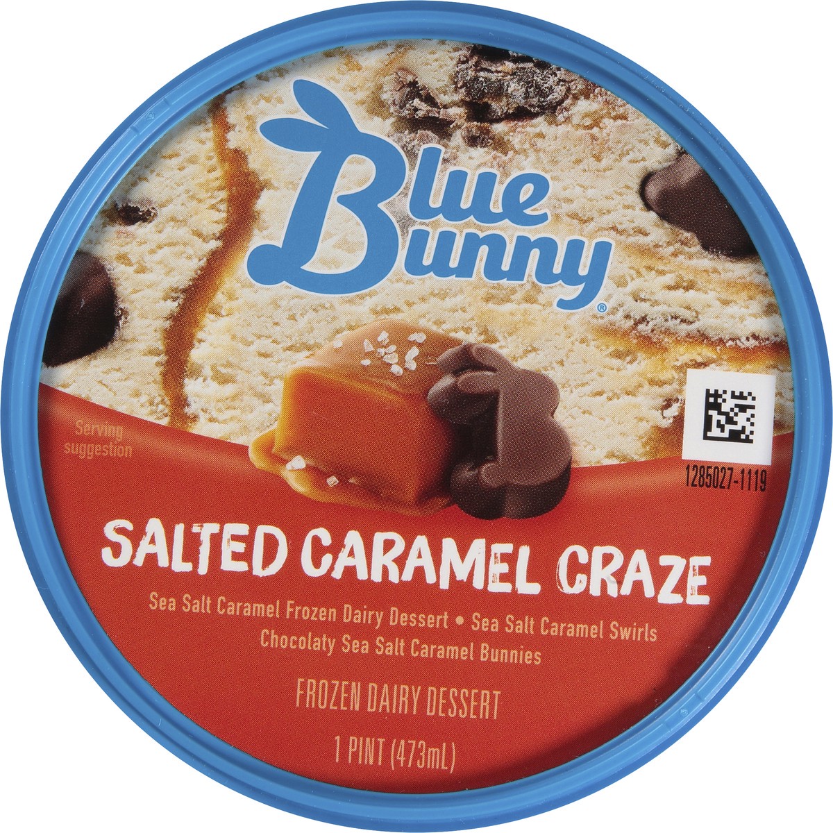 slide 3 of 9, Blue Bunny Salted Caramel Craze Frozen Dairy Dessert 1 pt, 1 pint