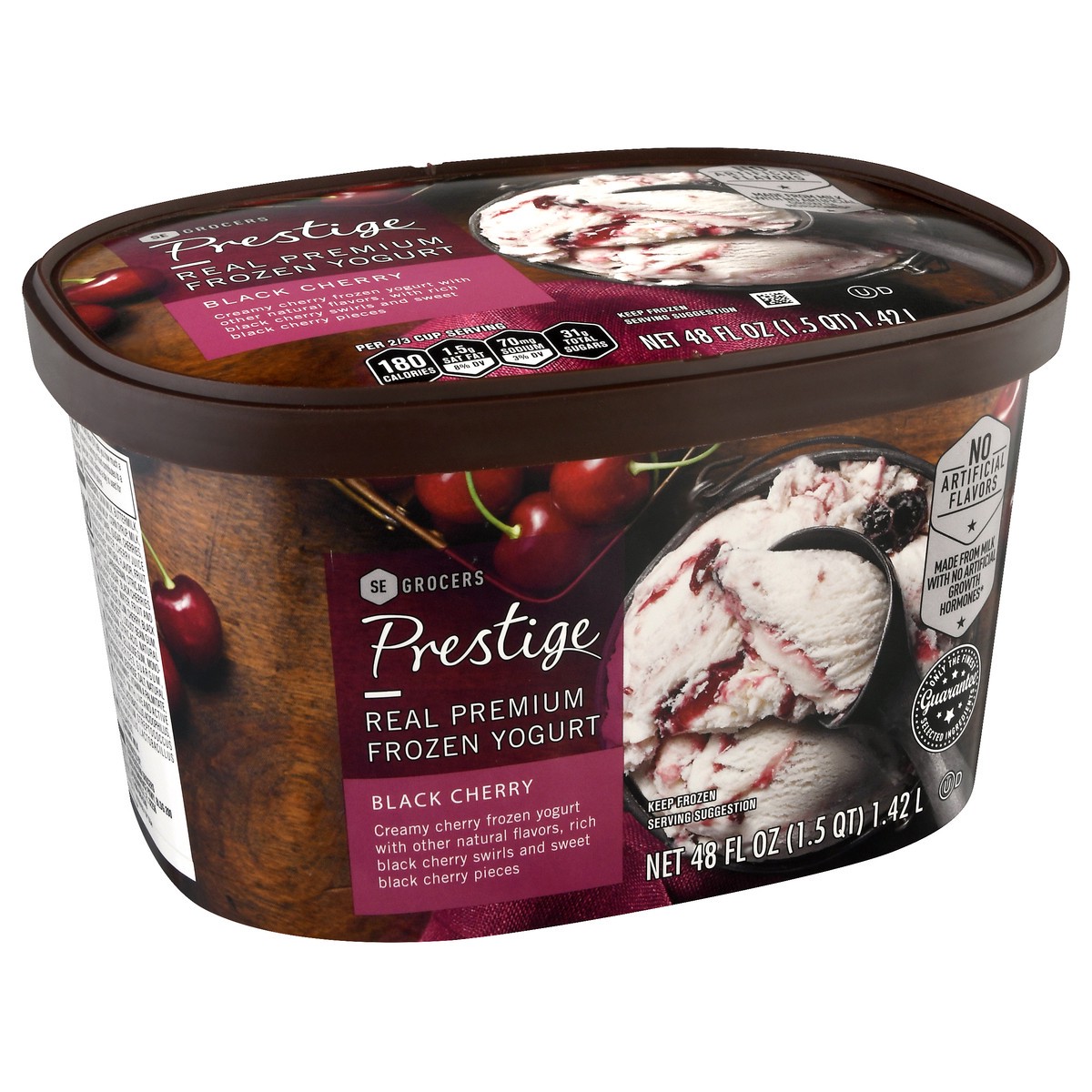 slide 5 of 13, Prestige Real Premium Black Cherry Frozen Yogurt , 48 oz