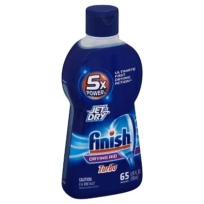 slide 1 of 4, Finish Jet Dry Turbo Dishwasher Rinse Aid, 6.76 oz