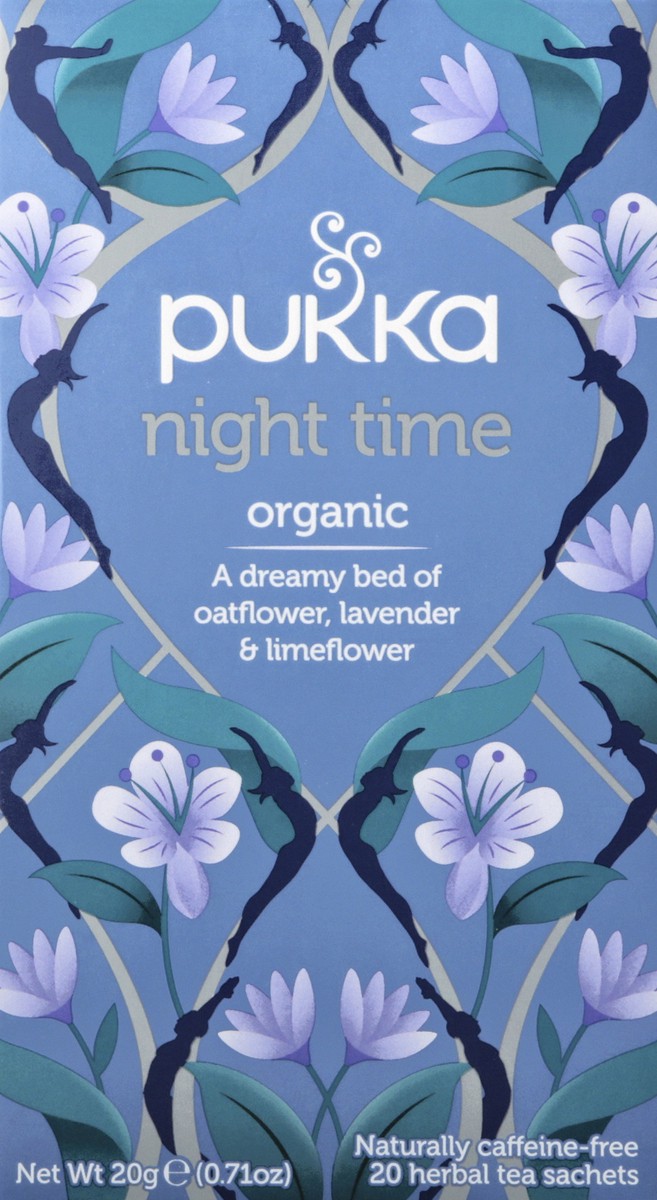 slide 8 of 12, Pukka Organic Herbal Tea Night Time with Valerian, 20 Tea Bags - 20 ct, 20 ct