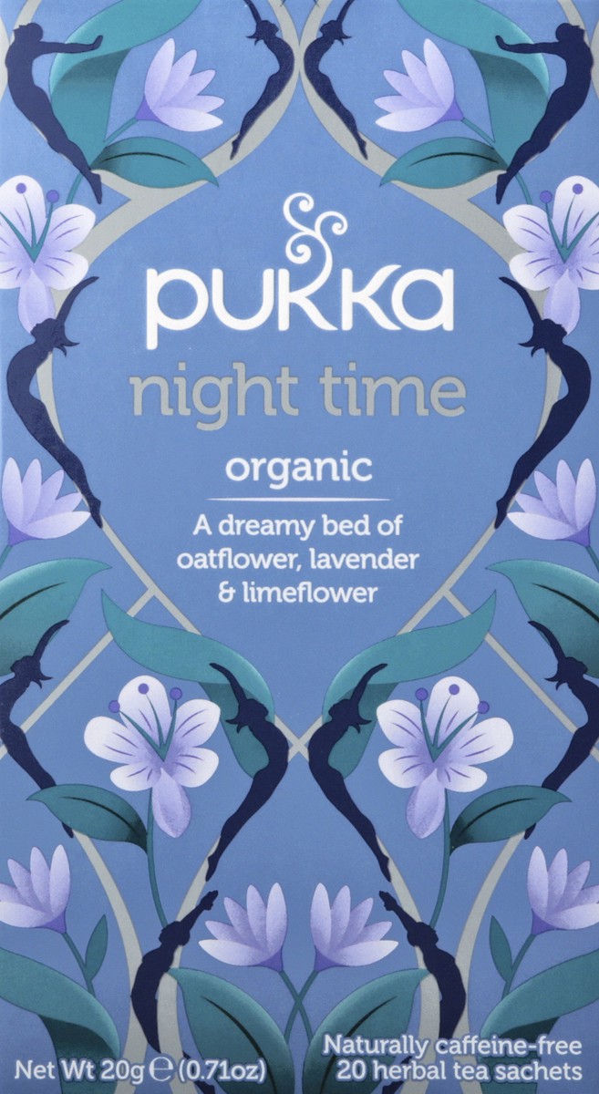 slide 1 of 12, Pukka Organic Herbal Tea Night Time with Valerian, 20 Tea Bags - 20 ct, 20 ct