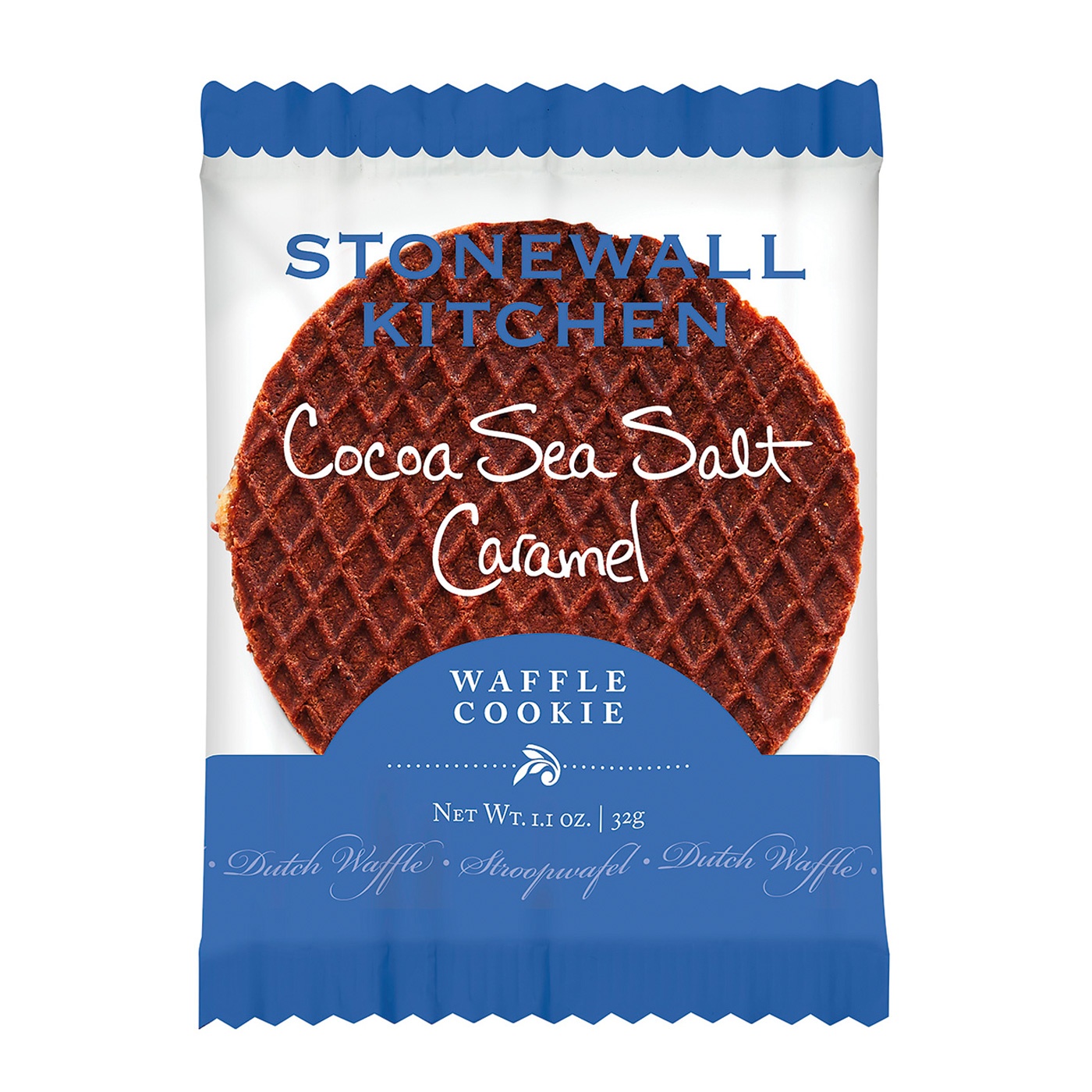 slide 1 of 1, Stonewall Kitchen Cocoa Salt Waffle Cookie, 1.1 oz