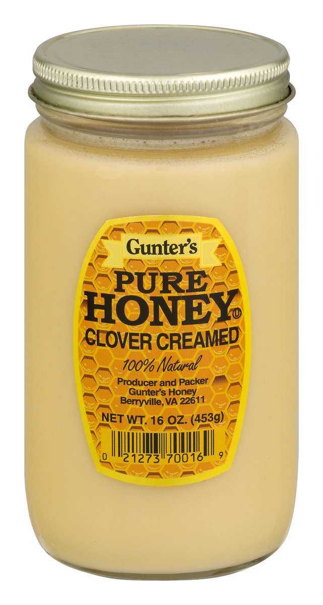 slide 1 of 1, Gunter's Clover Creamed Honey, 16 oz