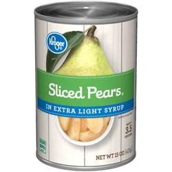 Kroger Sliced Pears In Extra Light Syrup