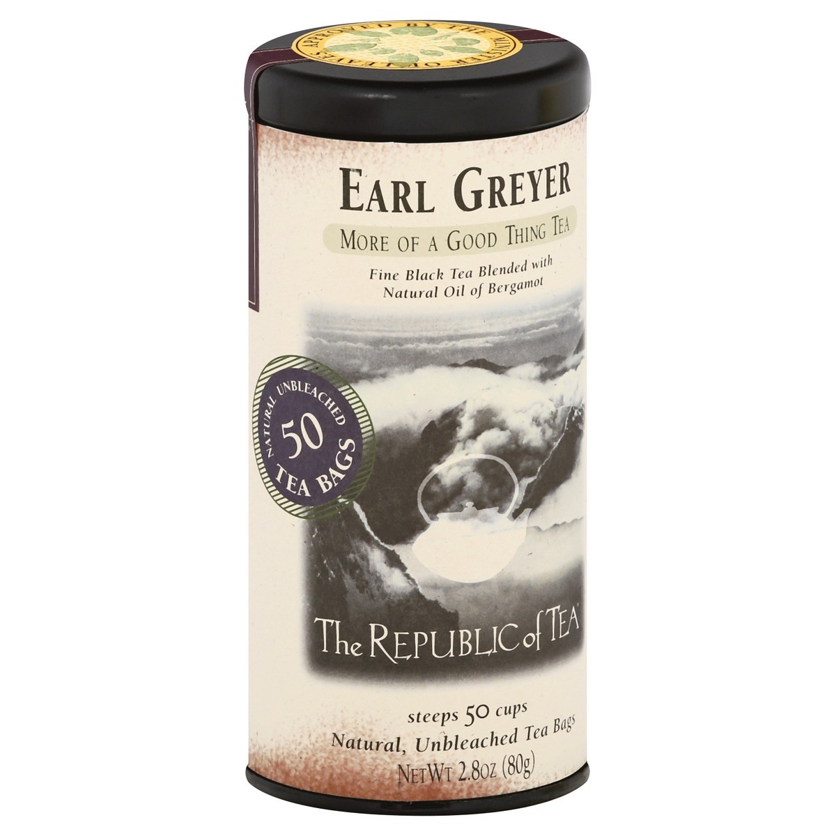 slide 2 of 11, The Republic of Tea Earl Greyer Tin Teabags - 50 ct, 50 ct