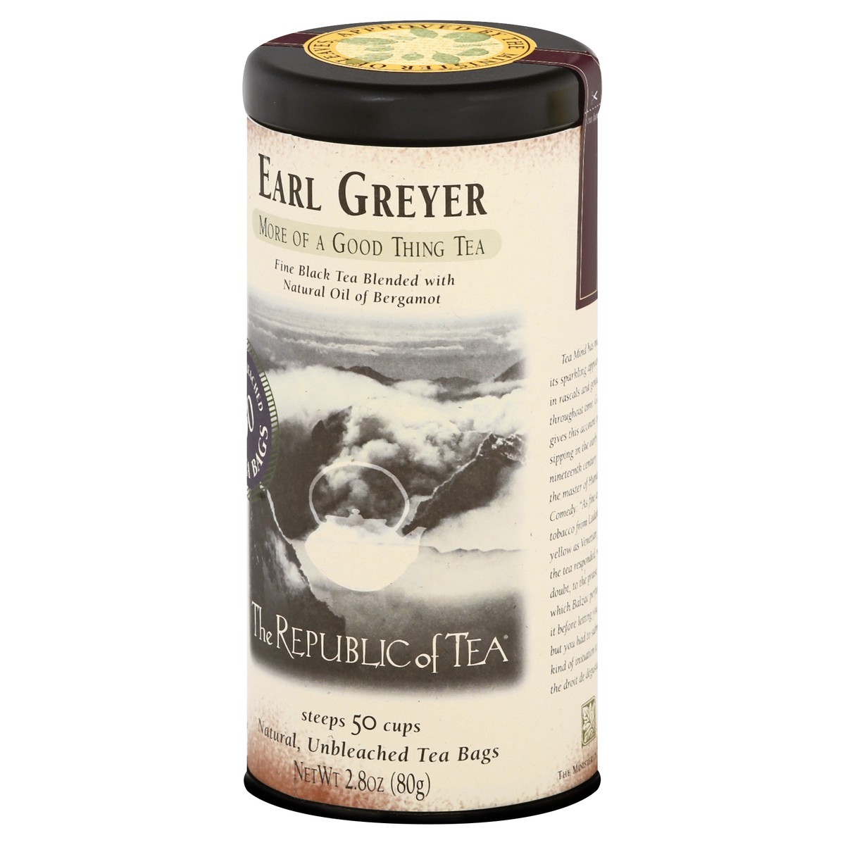 slide 9 of 11, The Republic of Tea Earl Greyer Tin Teabags - 50 ct, 50 ct