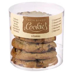 Raley's Fresh Baked Chocolate Chunk Cookies, 6 ea
