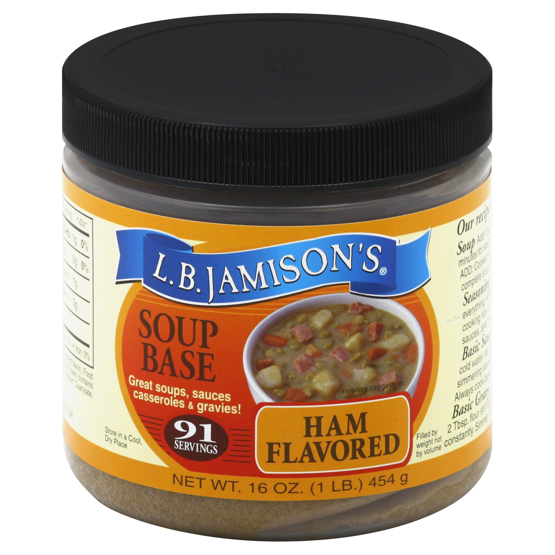 slide 1 of 1, L.B. Jamison's Soup Base 16 oz, 16 oz