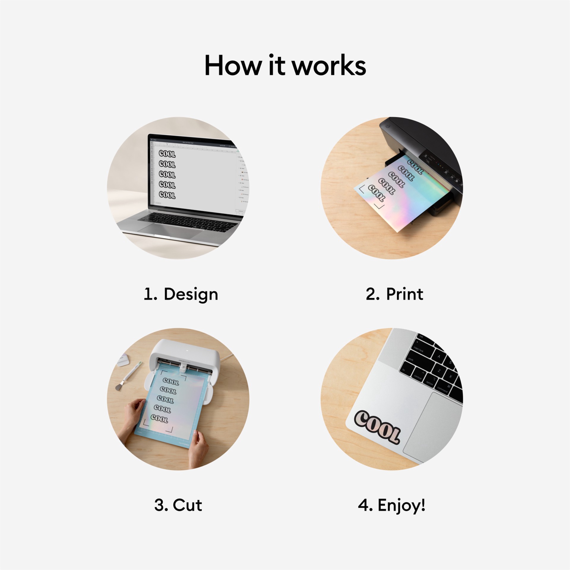 slide 5 of 7, Cricut Silver Printable Vinyl, 10ct., 10 ct