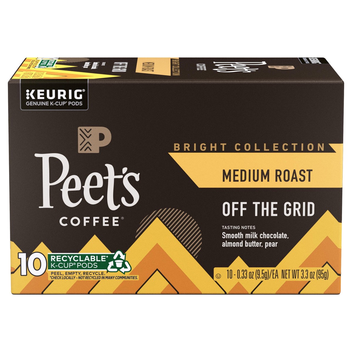 slide 2 of 6, Peet's Coffee, Off the Grid Medium Roast K-Cup Coffee Pods - 10ct Cartons, 