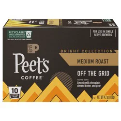 Peet's Coffee, Off the Grid Medium Roast Coffee Pods - 10ct Cartons
