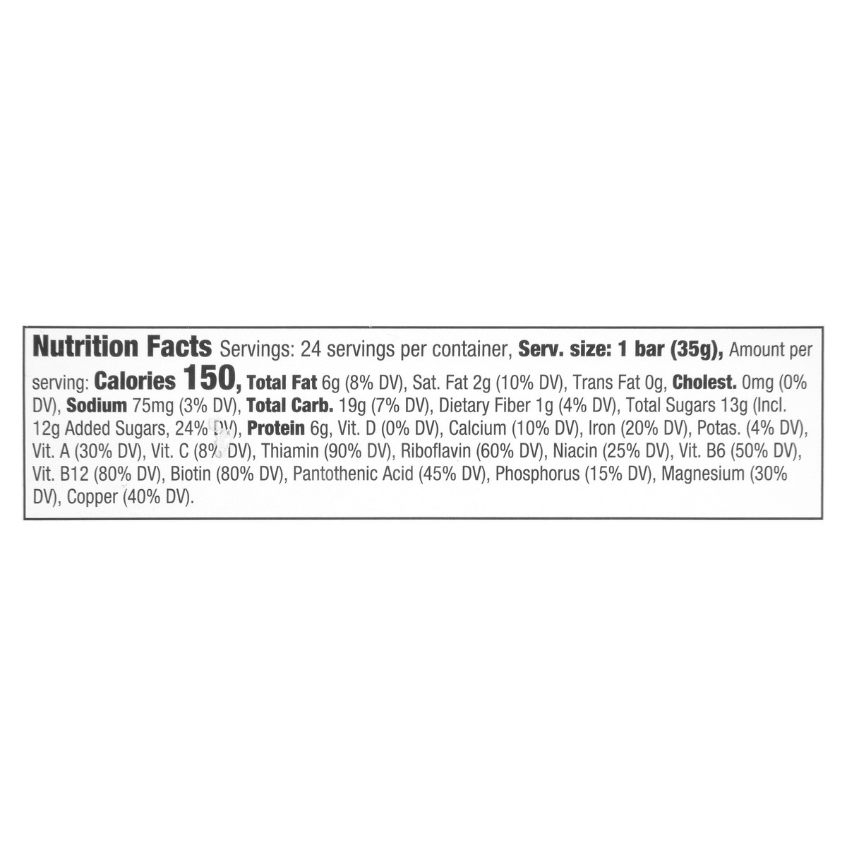 slide 9 of 11, Tiger's Milk Peanut Butter Nutrition Bars 24-1.25 oz. Wrappers, 35 g