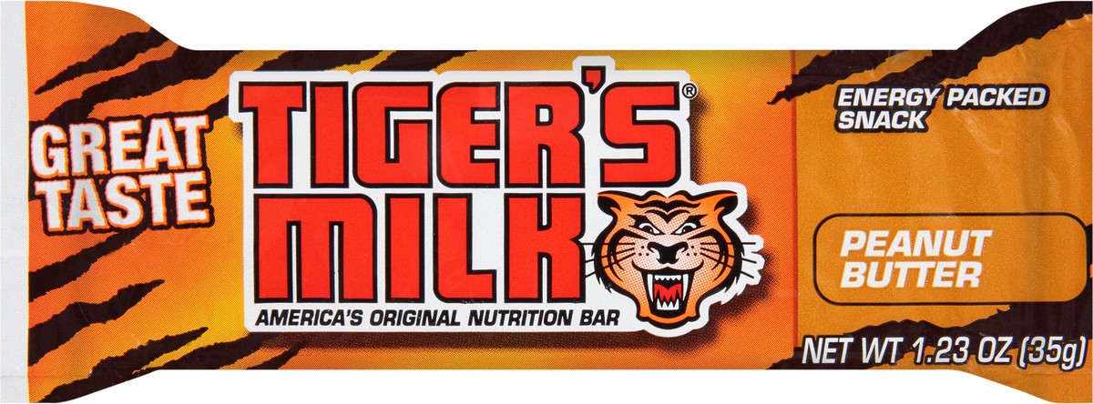 slide 6 of 11, Tiger's Milk Peanut Butter Nutrition Bars 24-1.25 oz. Wrappers, 35 g