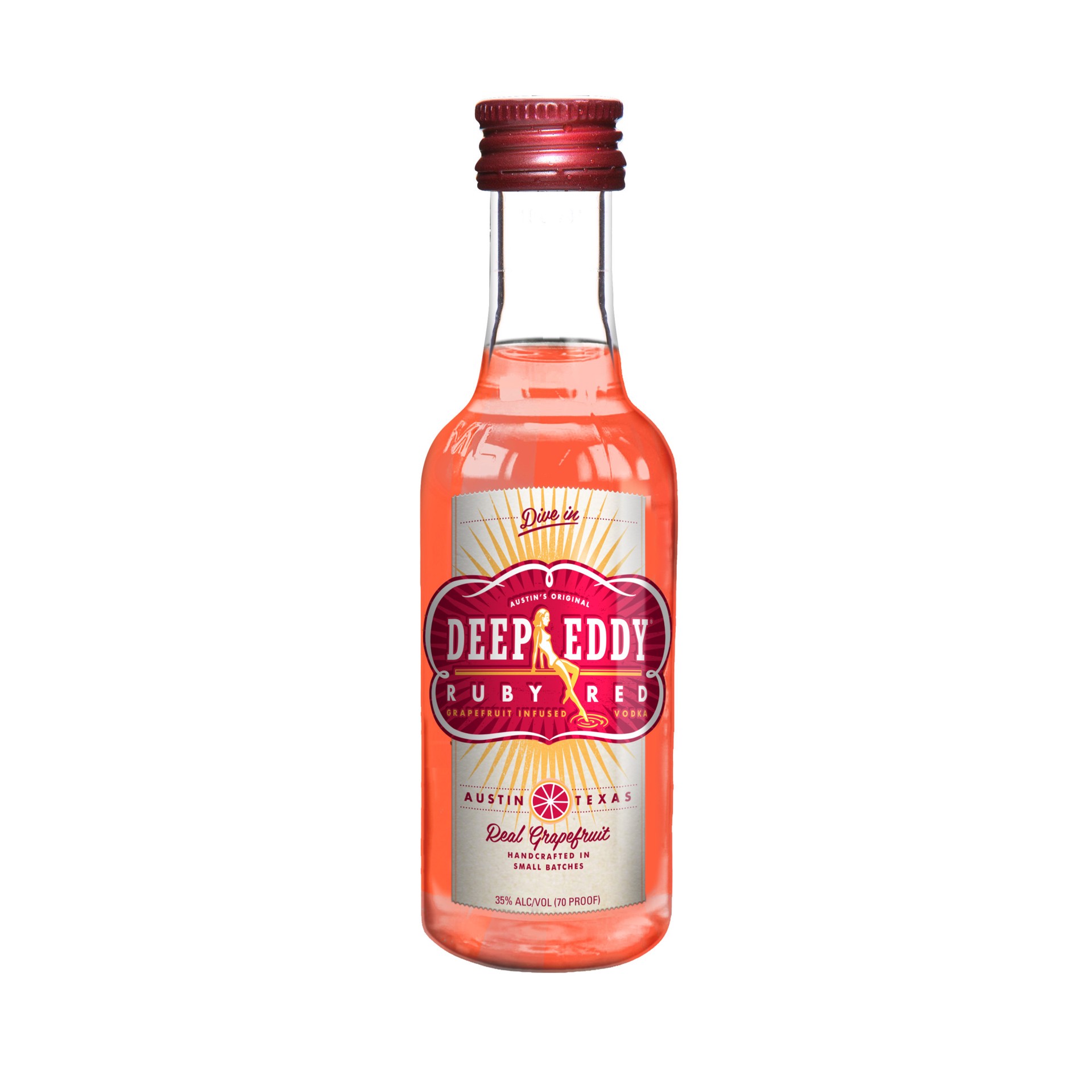 slide 1 of 3, Deep Eddy Ruby Red Vodka, 50 ml