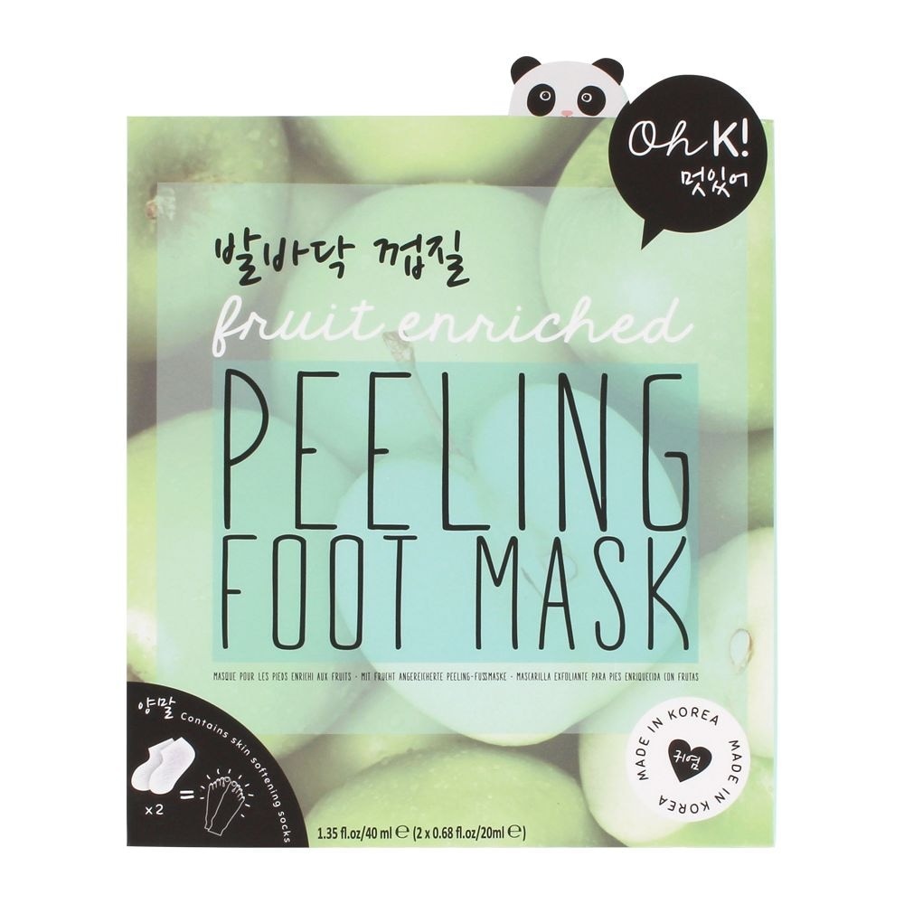 slide 1 of 1, Oh K! Peeling Foot Mask, 1 ct