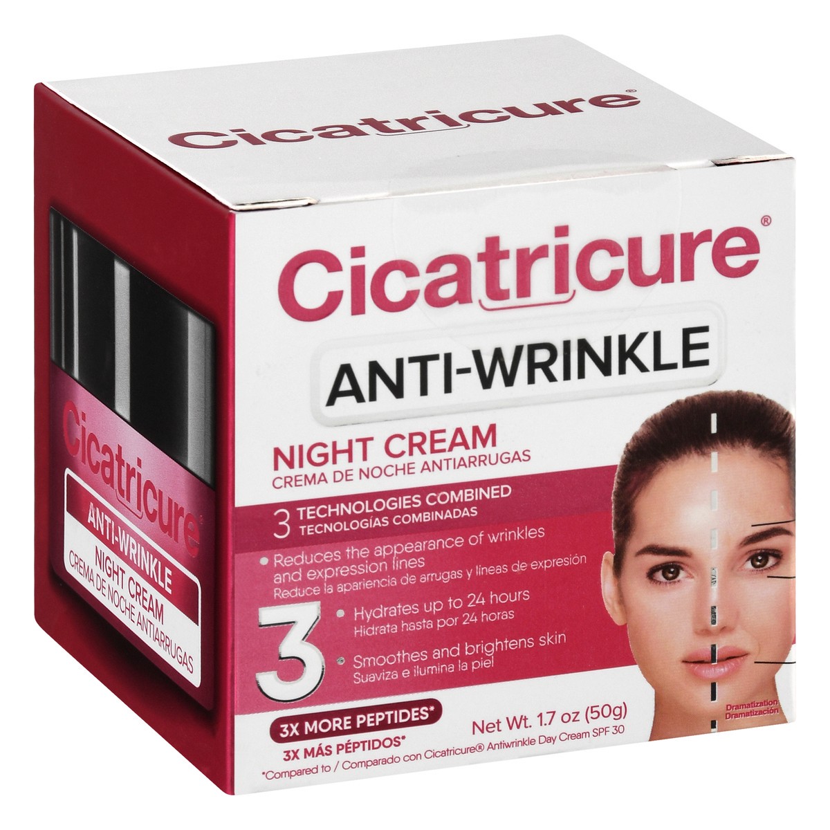 slide 2 of 12, Cicatricure Anti-Wrinkle Night Cream 1.7 oz, 1.7 oz
