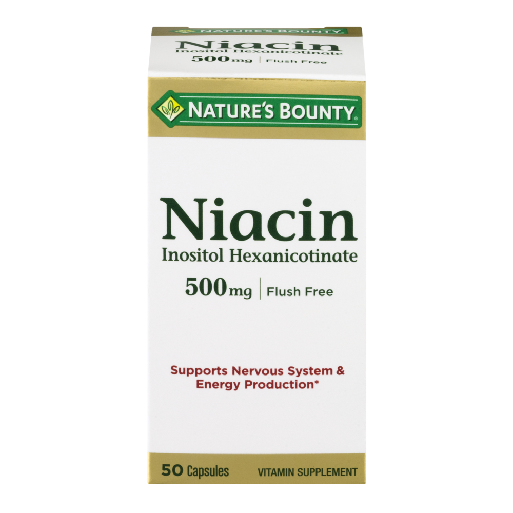 slide 1 of 5, Nature's Bounty Flush Free Niacin, 50 ct; 500 mg