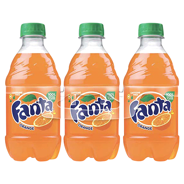 slide 1 of 1, Fanta Orange Soda Fruit Flavored Soft Drink, 72 fl oz