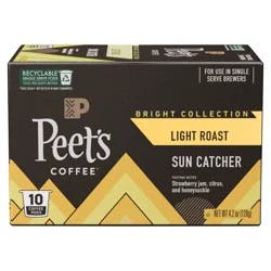 Peet's Coffee Sun Catcher Light Roast Coffee Pods - 10 ct