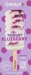 Gelatys Gelato Pop, Yogurt Blueberry