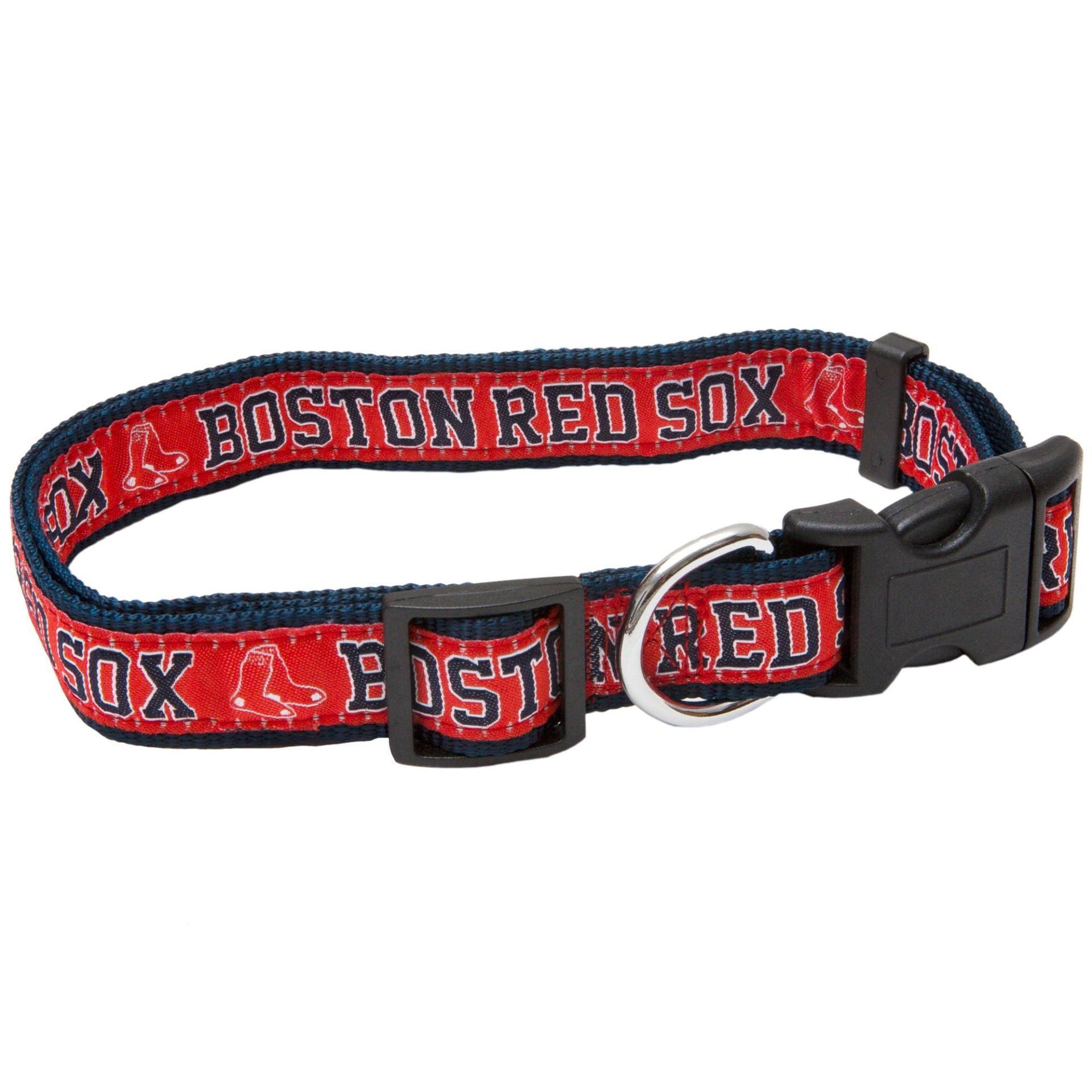 slide 1 of 1, Pets First Boston Red Sox Collar, LG