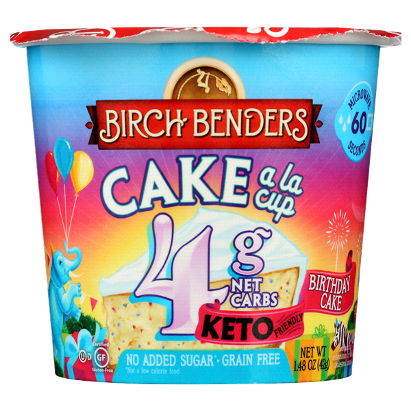 slide 1 of 1, Birch Benders Baking Cup Birthday Cake, 1.4 oz