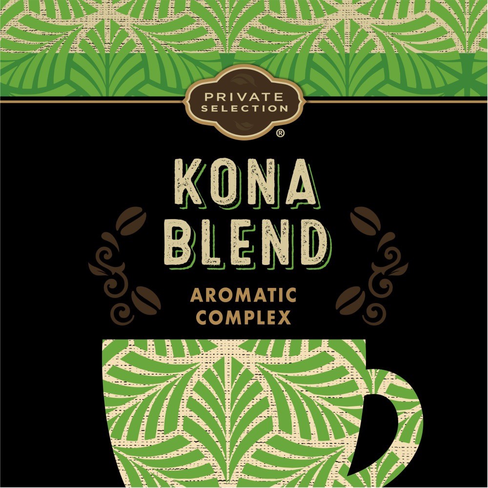 slide 6 of 6, Private Selection Kona Blend Medium Roast Whole Bean Coffee - 12 oz, 12 oz