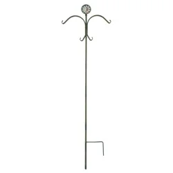 Panacea Sun Double Shepherd Hook - Verdigris, 84 in