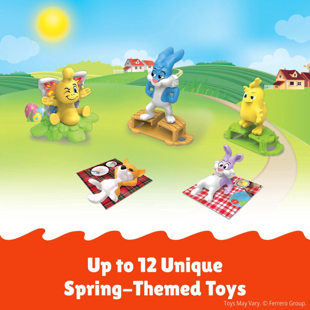 slide 6 of 6, Kinder Joy Easter Egg Cream and Chocolatey Wafers With Spring Toy Inside Great for Easter Egg Hunts, 0.7 oz