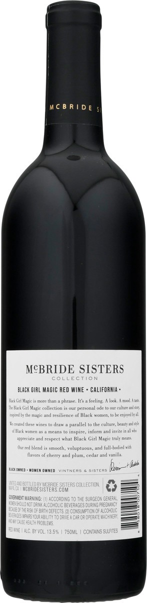 slide 2 of 12, McBride Sisters California Black Girl Magic Red Blend 750 ml, 750 ml