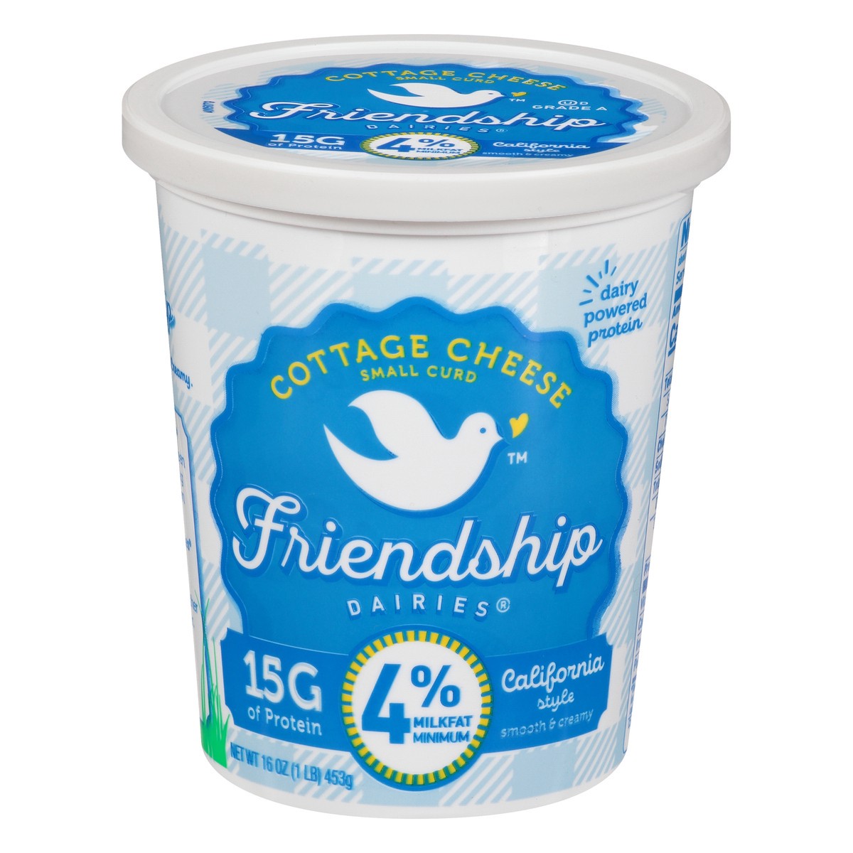 slide 1 of 9, Friendship Dairies 4% Milkfat California Style Small Curd Cottage Cheese 16 oz, 16 oz