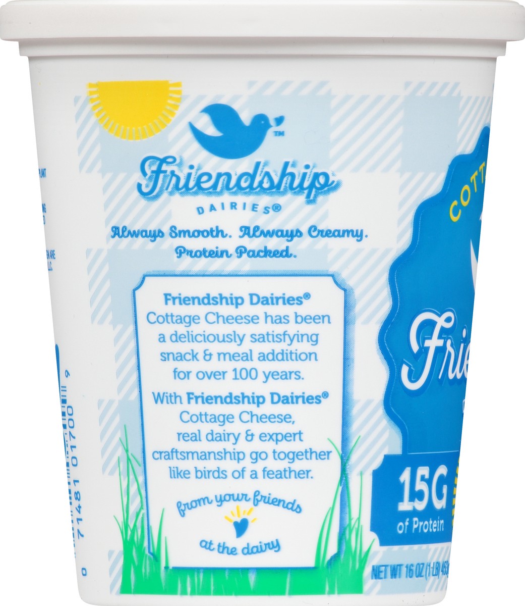 slide 7 of 9, Friendship Dairies 4% Milkfat California Style Small Curd Cottage Cheese 16 oz, 16 oz