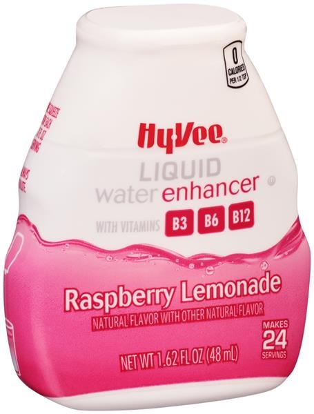 slide 1 of 1, Hy-vee Raspberry Lemonade Liquid Water Enhancer- 1.62 fl oz, 1.62 fl oz